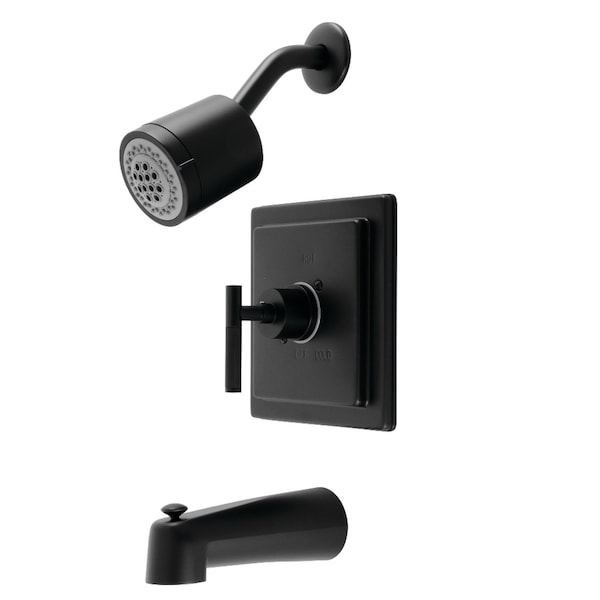 Kingston Brass Single-Handle Tub and Shower Faucet, Matte Black KB4650CKL - main